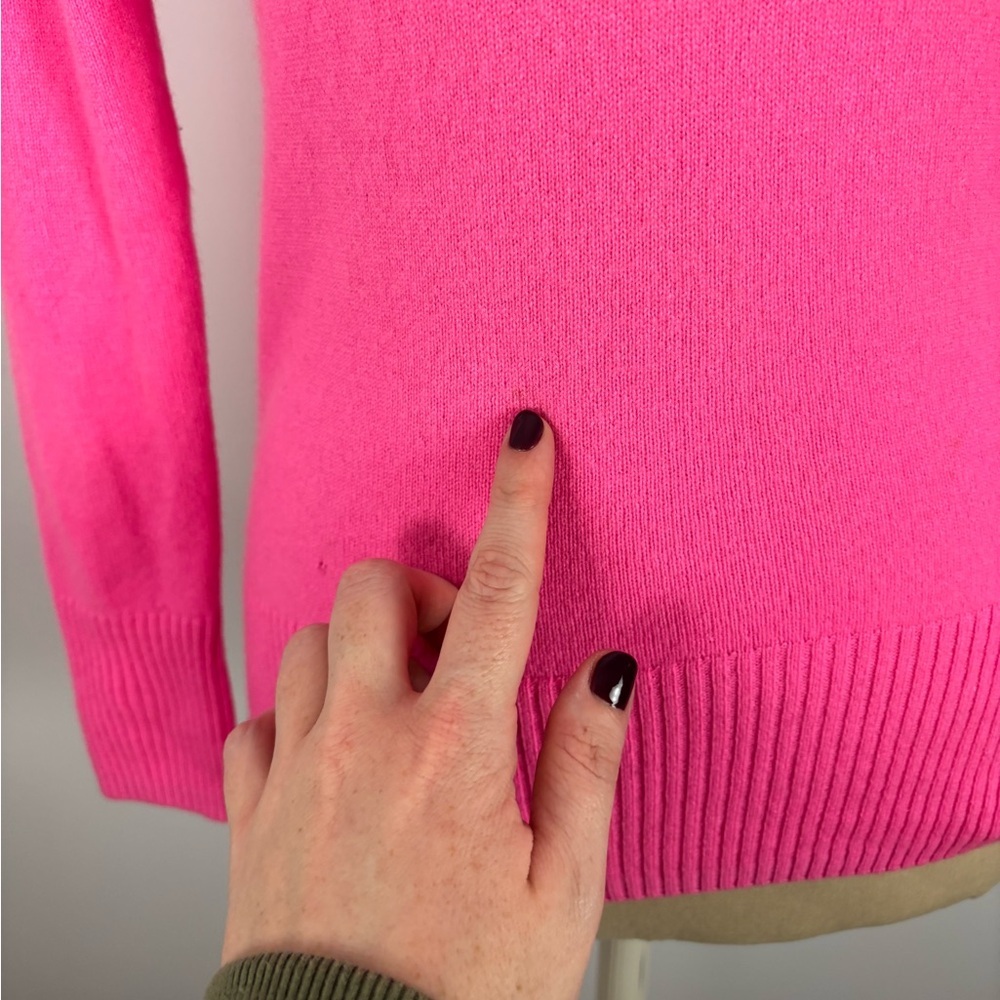 J Crew Pink Turtleneck Sweater 100% Cashmere XS - Picture 4 of 5